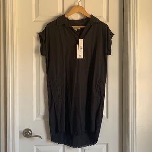 Thread and supply frayed edge mini dress